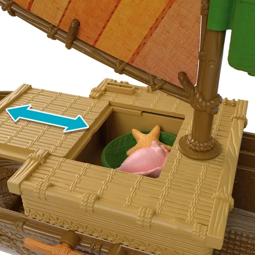 Vista 2 de Mattel Disney Moana Ocean Voyager Canoa - Juego flotante para barco