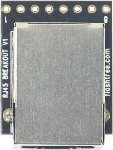 Vista 5 de whiteeeen 4 unids RJ45 Breakout Board 8P8C Jack Conector Ethernet con 8Pin 2 Tipo Cabeceras Pin (Ángel recto y derecho)
