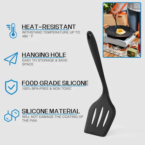 Vista 2 de Wesqunie Juego de utensilios de cocina para camping, 25 piezas, kit de artículos esenciales de cocina de campamento, accesorios portátiles