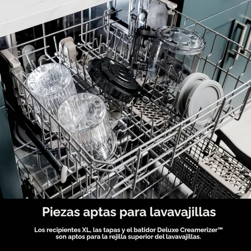 Vista 12 de Ninja CREAMi Deluxe - Máquina para hacer helados y postres congelados, incluye (4) recipientes de tamaño familiar de 24 oz, para helado, sorbete