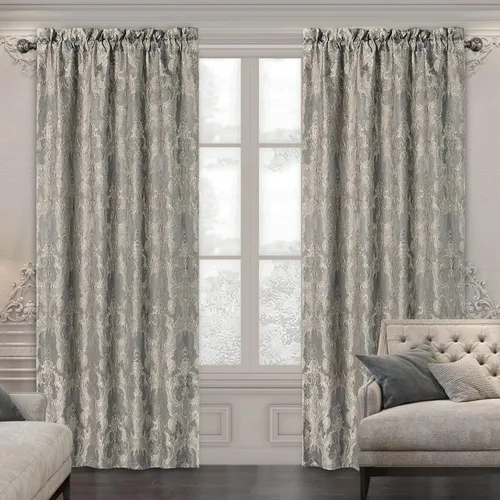 Vista 9 de Loom and Mill Cortinas negras de lujo para dormitorio, juego de 2 paneles Negro