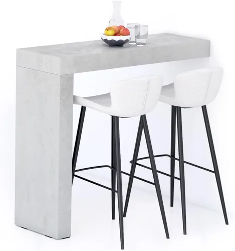 Vista 18 de Mobili Fiver Evolution - Mesa alta de bar de cocina fabricada en Italia Ahorra Espacio, Mesa de altura de mostrador montada en la pared para 1