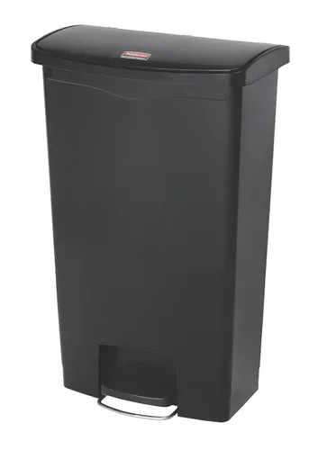Vista 16 de Rubbermaid Commercial Products - Bote de basura Streamline Slim con pedal Papelera de plástico, 4 galones (15 litros), color rojo, con manos
