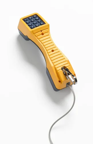Vista 3 de Equipo de comprobación telefónica TS19 de Fluke Networks, amarillo y gris, 1
