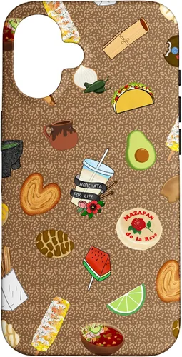 Vista 32 de Brown Antojitos Mexican Food Latino Tacos Pan Dulce - Carcasa para iPhone 17
