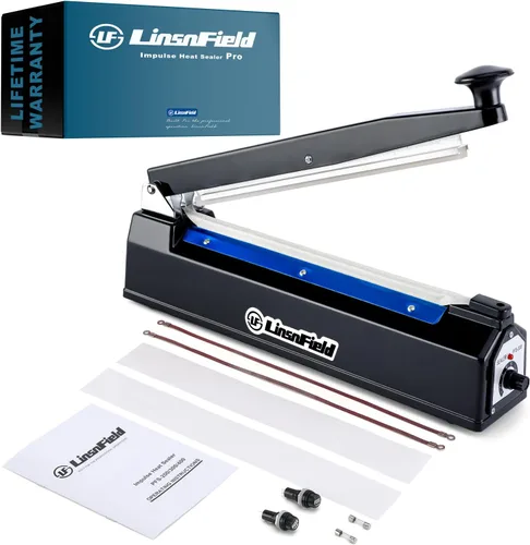 Vista 14 de Sellador Pro, Sellador de calor por impulso patentado de 8 pulgadas, Máquina de sellado de bolsas de polietileno de 2 mm de ancho de sellado, 2 kits