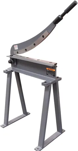 Vista 2 de KAKA INDUSTRIAL Tijeras de chapa metálica, 20 pulgadas, calibre 16 (0.06 pulgadas), cortador de hojas con soporte para fabricación industrial