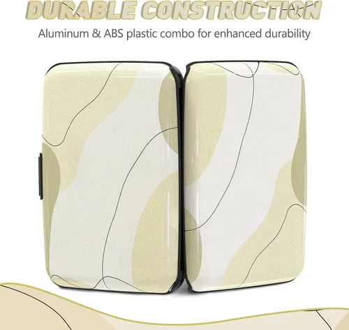 Vista 5 de ToLuLu Portador de Tarjetas de Crédito, Mini Billetera Pequeña de Aluminio RFID para Tarjetas, Estuche Delgado de Metal para Tarjetas