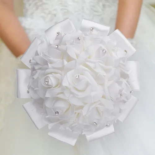 Vista 8 de Juego de joyas de boda de 34 piezas para mujeres y niñas, joyería de disfraz de noche brillante de cristal de diamantes de imitación para novia
