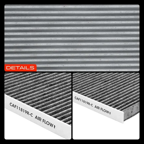 Vista 8 de A-Premium Filtro de aire de cabina con carbón activado, compatible con Hyundai Sonata, Azera, Santa Fe y Kia Cadenza, Optima, Sedona y GMC Terrain