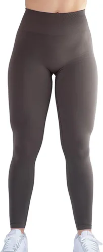 Vista 5 de AUROLA Leggings de entrenamiento para mujer, sin costuras, con control de abdomen, mallas ajustadas, para gimnasio, fitness, deporte, yoga, leggings