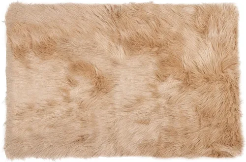 Vista 12 de Luxe - Alfombra Hudson de piel sintética con pelo suave y esponjoso, lavable a máquina, con respaldo antideslizante, alfombra de área libre de Negro