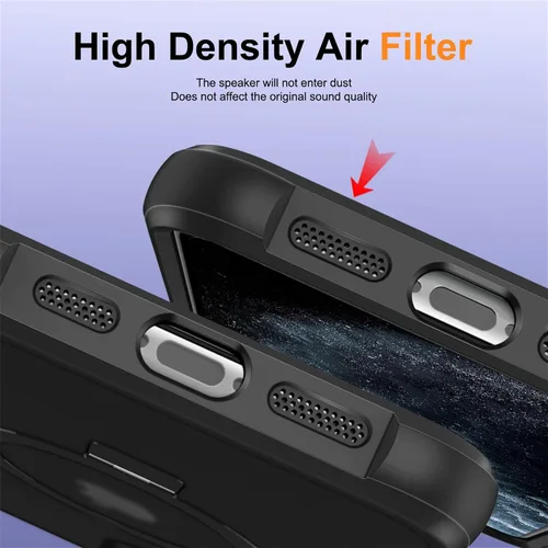 Vista 7 de SKYLMW - Funda compatible con iPhone 11 de 6.1 pulgadas, con soporte magnético invisible tipo anillo, funda translúcida de grado militar, compatible