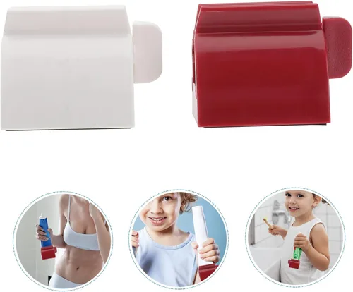 Vista 9 de Healifty Exprimidor de pasta de dientes con rodillo para soporte y dispensador fácil