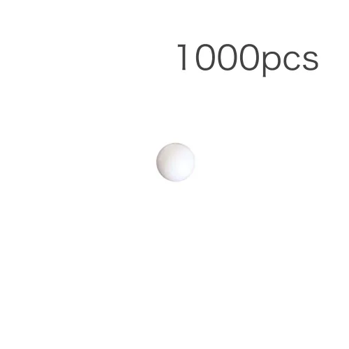 Vista 2 de 1000 bolas de plástico sólido Delrin polioximetileno (POM) de 0.433 in