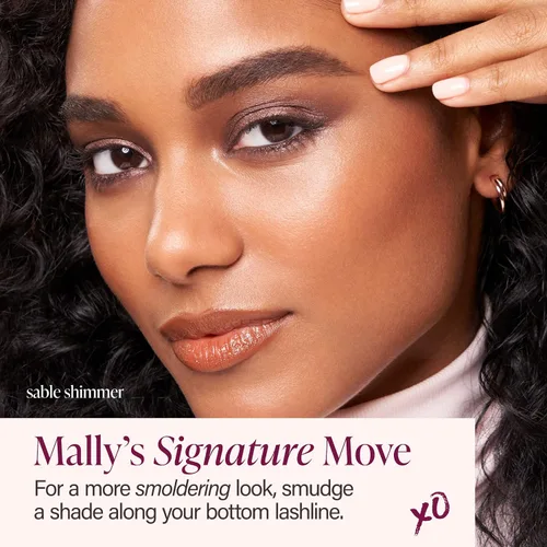 Vista 6 de Mally Beauty Evercolor Barra de sombra de ojos – Palisandro Mate – Fórmula impermeable y a prueba de pliegues – Color acumulable fácil de aplicar
