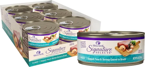 Vista 35 de Wellness CORE Signature Selects - Alimento húmedo enlatado grueso para gatos adultos, natural, rico en proteínas, sin granos, receta de carne de res