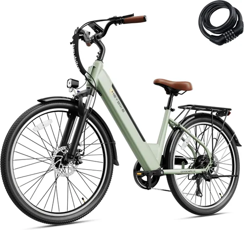 Vista 24 de Heybike Bicicleta eléctrica Cityscape 2.0 para adultos con motor de pico de 1200 W, batería extraíble de 468 Wh, bicicleta eléctrica de 50 millas