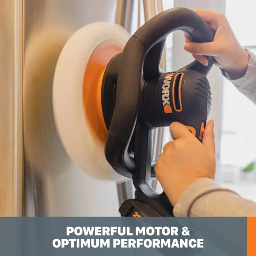 Vista 5 de WORX 20V Power Share - Pulidor inalámbrico y búfer de 10 pulgadas, batería y cargador incluidos, WX856L
