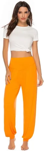 Vista 18 de Pantalones de algodón modal para mujer de AvaCostume, pantalones suaves para practicar yoga o deportes.