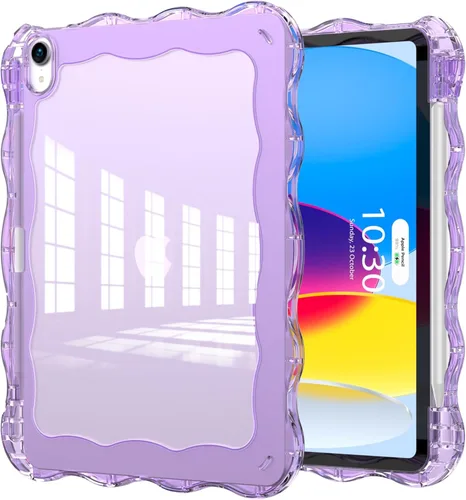 Vista 18 de Funda para iPad de 9ª/8ª/7ª Generación de 10.2", Cuerpo Completo Resistente de Servicio Pesado a Prueba de Golpes Anti Rayones Cubierta (Negro Azul)
