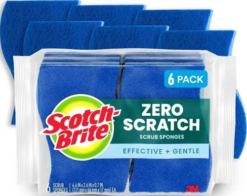 Vista 4 de Scotch-Brite Esponjas exfoliantes antiarañazos (paquete de 30)