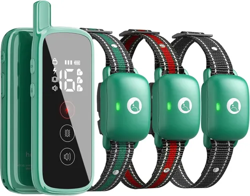 Vista 9 de Collar de choque para perro, collar de entrenamiento para perros con control remoto, recargable Dog Electronic Shock Collar With Remote for Small