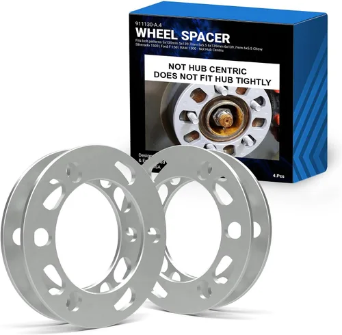Vista 15 de Accesorios de Rueda Partes 2 Piezas Espaciadores de Rueda Fundidos a Presión 12mm 1/2" de Grosor Se Adaptan a Patrones de Pernos 5x135mm 5x139.7mm
