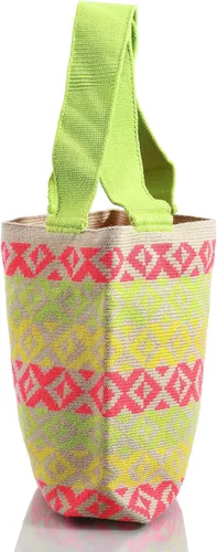 Vista 3 de Wayuu Boho Chic Collection - Bolsa de mano tejida a mano