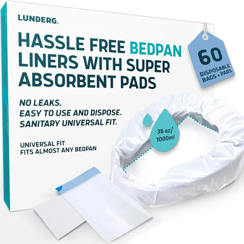 Vista 12 de Lunderg Bolsas de cama con almohadillas superabsorbentes perfumadas de limón, paquete económico de 30 unidades, grado médico y ajuste universal