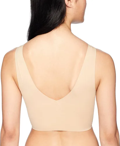 Vista 2 de Calvin Klein Women's Invisibles Comfort Seamless Lightly Lined V Neck Bralette Bra