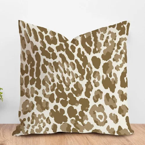 Vista 19 de ArogGeld Funda de almohada para sofá, guepardo y leopardo, estampado de leopardo, funda de cojín decorativa de granja para sala de estar