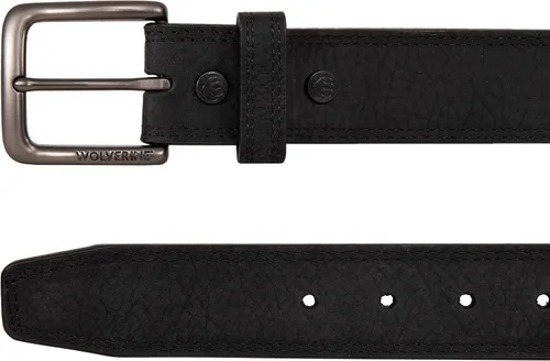 Vista 2 de Wolverine Men's Full Grain Leather Work Belt Workwear Heavy Duty Utility Rugged Durable Metal Buckle