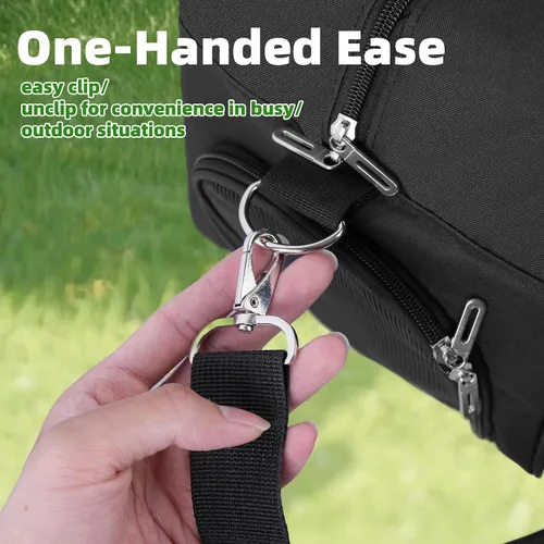 Vista 3 de Transportador para gatos pequeños, perros, transportador de mascotas de lados suaves para gatos, cachorros, mascotas pequeñas, transportador de Negro