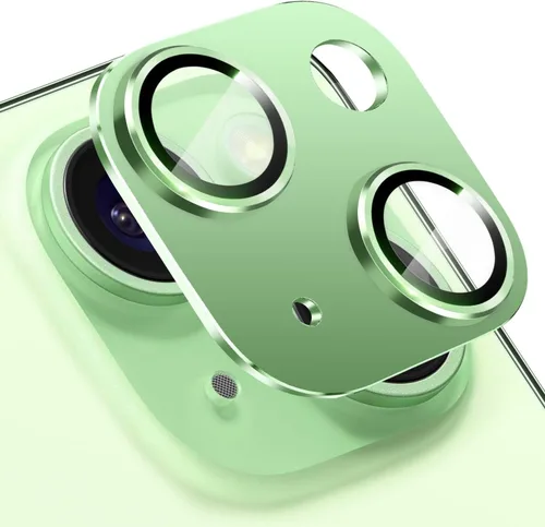 Vista 30 de Protector de lente de cámara compatible con iPhone 15 y 15 Plus, protector de pantalla de vidrio templado antiarañazos, a prueba de golpes, funda