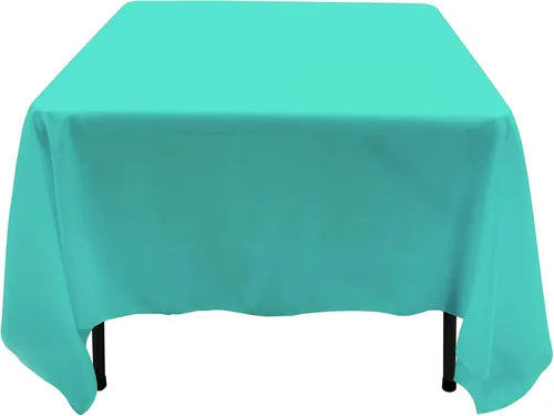 Vista 32 de GEFEII Servilletas de tela de poliéster sólido de 18 x 18 pulgadas para cocina, mantel rectangular cuadrado redondo para bodas, fiestas