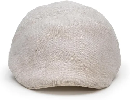 Vista 3 de Sterkowski Ivy Five - Gorra plana de lino 100% natural para hombres y mujeres, súper ligera, 5 paneles sin forro Beige