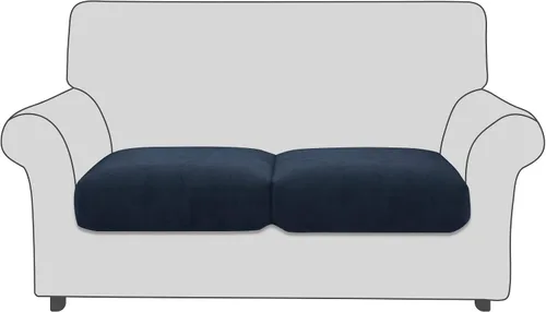 Vista 23 de Fundas de cojín de terciopelo para asiento de sofá, fundas elásticas para cojines de sofá, antideslizantes, protectores de muebles, fundas de cojín