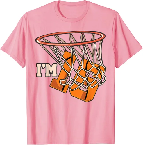 Vista 82 de Camiseta número 15 con temática de baloncesto para fiesta de cumpleaños, Negro, S