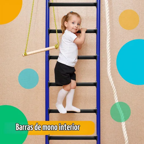Vista 6 de Dunzy Paquete de 12 Barras para Monkey Bars Accesorios para Columpios Varillas Peldaños de Escalera para Juegos Kit de Herrajes Barras de Mono