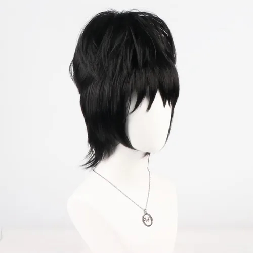 Vista 27 de COSPLAZA Cosplay Pelucas Moda Corto Azul Anime Cabello Elegante Mujer Fiesta Peluca