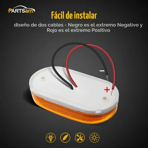 Vista 4 de Luces laterales de 6 LED de 4 pulgadas, paquete de de 2