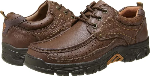 Vista 6 de CAMEL CROWN Zapatos casuales para hombre, mocasines cómodos, zapatos Oxford para trabajo, vestido de viaje, con cordones