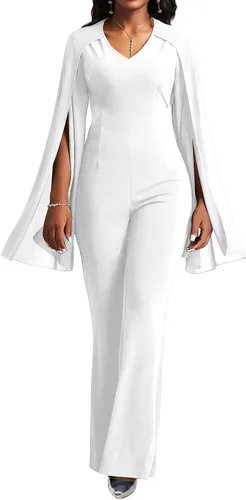 Vista 3 de Elegant Jumpsuit for Women Dressy Sexy Formal Off The Shoulder Long Straight Pants for Evening Party