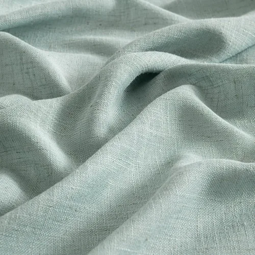 Vista 4 de MIULEE Cortinas de lino verde mar de 84 pulgadas de largo para dormitorio y sala de estar, cortinas de ventana con textura de lino suave y grueso