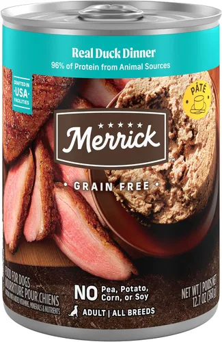 Vista 18 de Merrick Alimento enlatado natural y de primera calidad sin granos, receta húmeda suave y saludable, cena de carne de res real de Texas