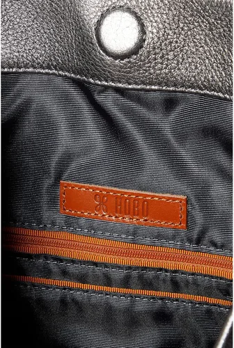 Vista 3 de HOBO Tripp Bolso bandolera para mujer construcción de cuero de primera calidad con cierre magnético espacioso y hermoso color antracita talla única