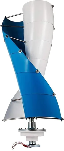 Vista 2 de Generador de turbina de energía eólica en espiral vertical, 8000 W, hélice de levitación magnética, turbina eólica de 12 V/24 V/48 V, generador