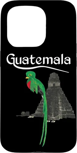 Vista 14 de Guate Quetzal Guatemala Maya Antigua Tikal Coban Volcan Cafe - Carcasa para iPhone 17