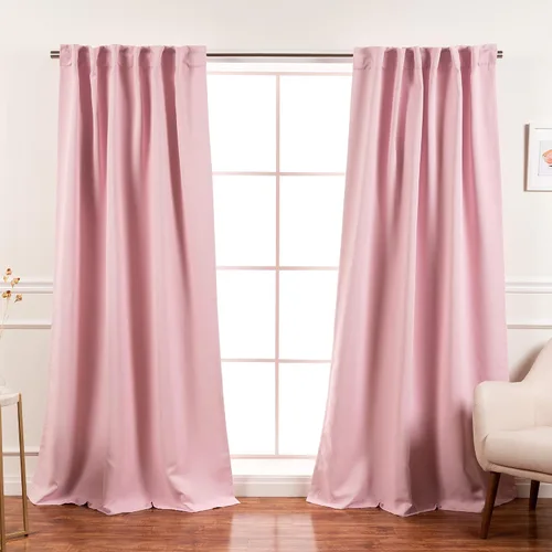 Vista 20 de Best Home Fashion Paneles de cortinas opacas de alta calidad, con aislamiento térmico sólido, cortinas opacas para tratamiento de ventanas